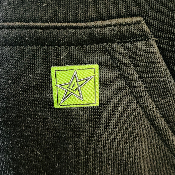 Dirt-Care Drip Star Hoodie – Black Edition