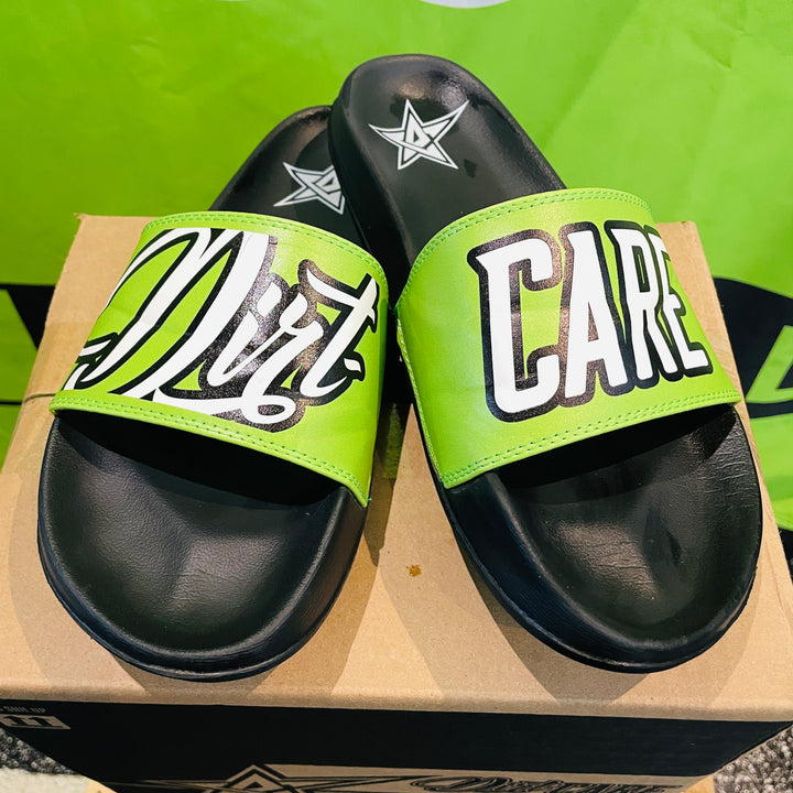 Dirt-Care Neon Slide Sandals