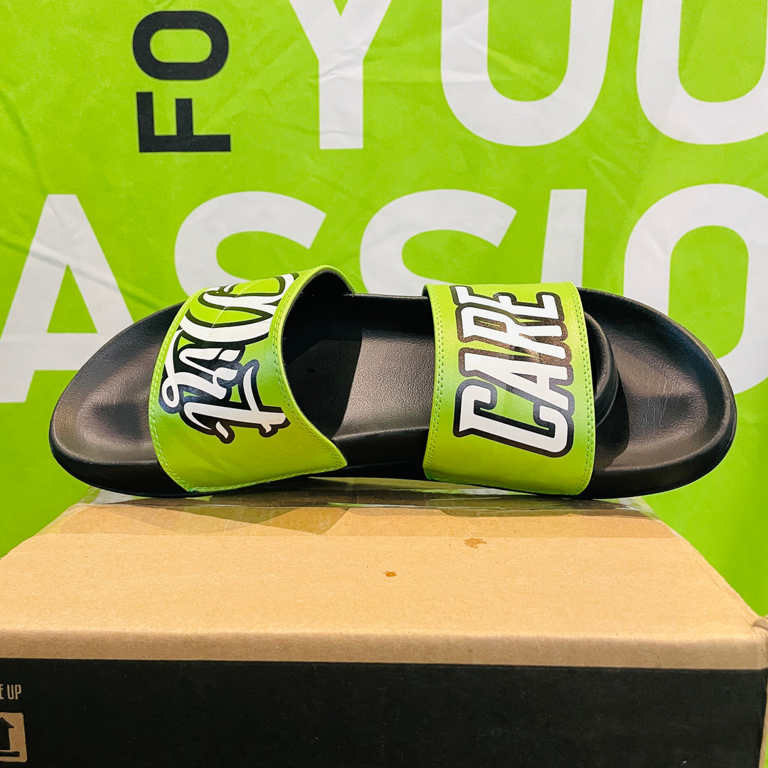 Dirt-Care Neon Slide Sandals