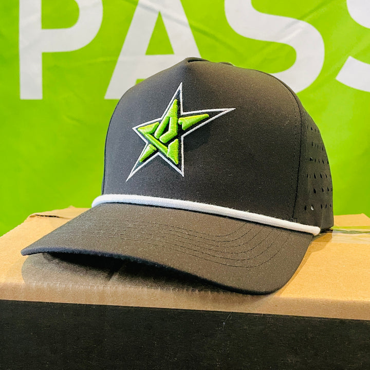 Dirt-Care Performance Snapback Cap – Black