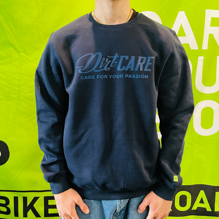 Dirt-Care Classic Logo Crewneck Sweatshirt – Midnight Blue